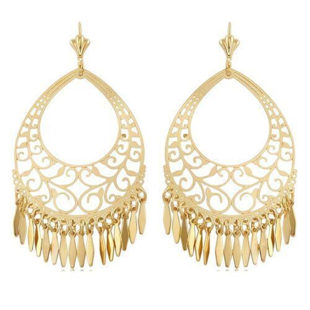4129 Chandelier Earrings Vintage Indian Earrings Boho Tassel Statement